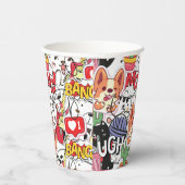 kawaii funny pet design - cute animal lover  紙コップ (右)