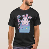 kawaii gamer bunny - Rabbit Pastel Cute Tシャツ (正面)