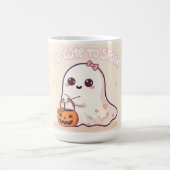 Kawaii Ghost Halloween Gift コーヒーマグカップ (中央)