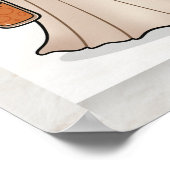 Kawaii Ghost Halloween Poster – Cute  Wall Art ポスター (角)