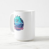 Kawaii Ghost No Sunshine Only Darkness Aesthetic コーヒーマグカップ (正面左)