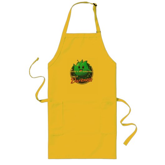 Kawaii Ghost No Sunshine Only Darkness Aesthetic ロングエプロン (正面)