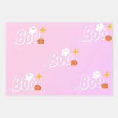 Kawaii ghost wrapping paper ラッピングペーパーシート (正面2)
