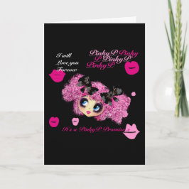 Kawaii girl birthday - personalized カード