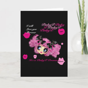 Kawaii girl birthday - personalized カード