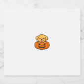 Kawaii Halloween Dog � Pumpkin Puppy Sticker Boxy  スパークリングワインラベル (シングルラベル)