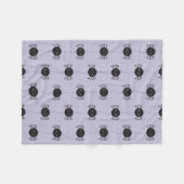 Kawaii Halloween Spiders フリースブランケット (正面(横))