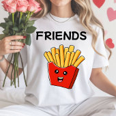 Kawaii hamburger and French fries T-shirt for coup Tシャツ