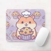 Kawaii Hamster Muffin Mouse Pad マウスパッド (マウス)