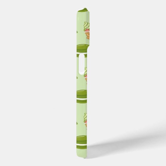 Kawaii Hand-Drawn Matcha Sweets Seamless Pattern Case-Mate iPhoneケース (裏面 / 右)