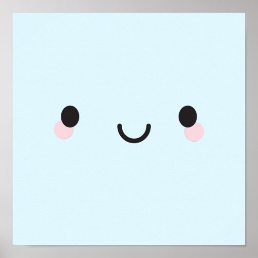 Kawaii Happy Face ポスター (正面)