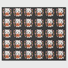 Kawaii Horse Chinese New Year ラッピングペーパー