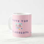 Kawaii I Love You An Axolotl Custom Photo Mug コーヒーマグカップ (正面左)