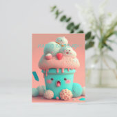 Kawaii  ice cream cup     card カード (スタンド正面)