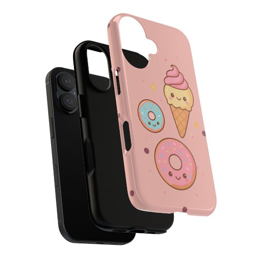 Kawaii Ice Cream & Donut Phone case |  iPhoneケース