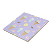Kawaii Ice Cream Sweets Pattern タイル (側面)