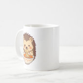 Kawaii-Igel mit Ramen – Niedliches Foodie コーヒーマグカップ (正面左)