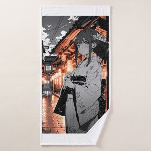 KAWAII Japanese Girl Bath towel バスタオル