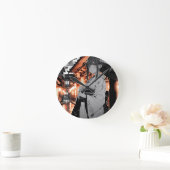 KAWAII Japanese Girl clock ラウンド壁時計 (ホーム)