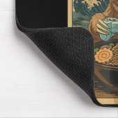 Kawaii Japanese Ramen Sloth Retro Gaming Shirts Fo マウスパッド (コーナー)