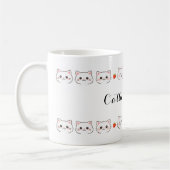 Kawaii Kitty Ceramic Mug コーヒーマグカップ (左)