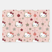 Kawaii Kitty & Friends Christmas Wrapping Paper  ラッピングペーパーシート (正面)