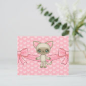 Kawaii Kitty Postcard ポストカード (スタンド正面)