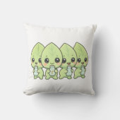 Kawaii Leaf Babies Parade クッション (正面)