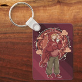 Kawaii Lobster Barista: Seafront Coffee Art キーホルダー (正面)