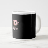 Kawaii Matching Couple Coffee And Donut Better Tog ジャンボコーヒーマグカップ (正面右)