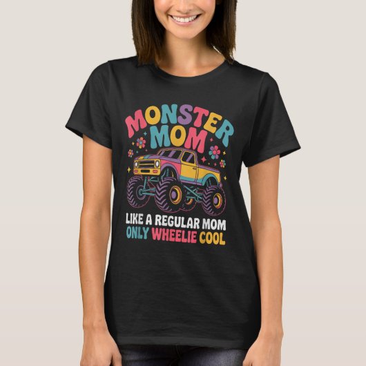 Kawaii Monster Mom Like Regular Mommy But Wheelie  Tシャツ (正面)