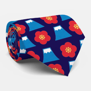 Kawaii Mt. Fuji Design ネクタイ