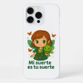 Kawaii Muse & Lucky Cricket – Fortune iPhoneケース iPhone 16 Pro Maxケース (裏面)