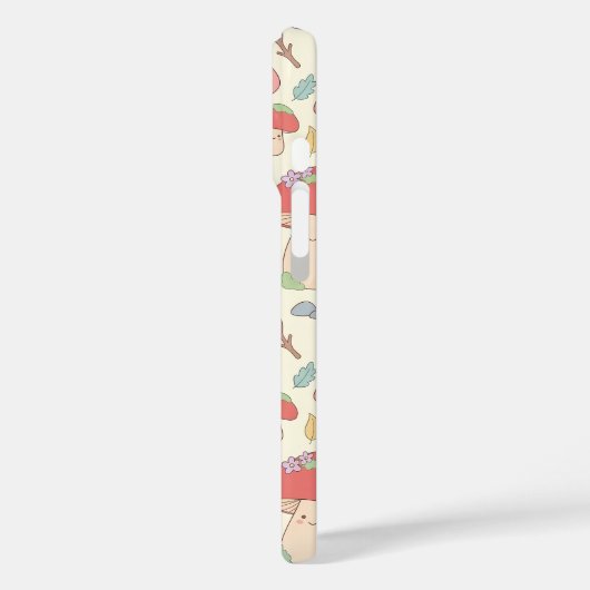 Kawaii Mushroom Snail Pattern Phone Case Case-Mate iPhoneケース (裏面 / 左)