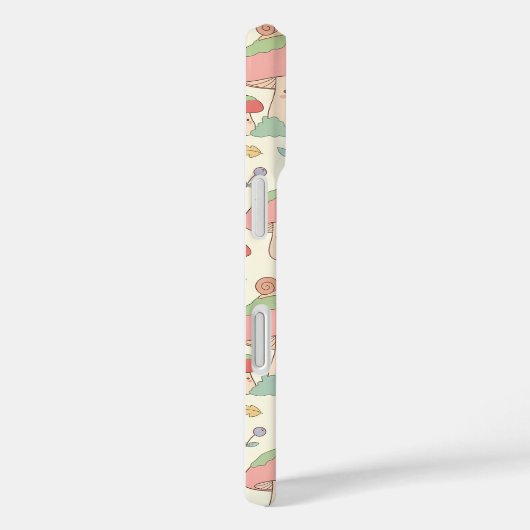 Kawaii Mushroom Snail Pattern Phone Case Case-Mate iPhoneケース (裏面 / 右)