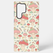 Kawaii Mushroom Snail Pattern Phone Case Samsung Galaxyケース (裏面)