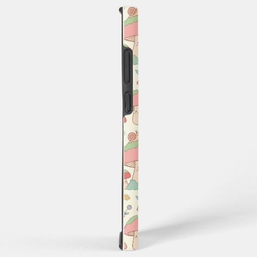 Kawaii Mushroom Snail Pattern Phone Case Samsung Galaxyケース (右側面)