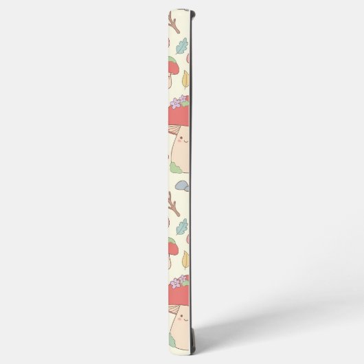 Kawaii Mushroom Snail Pattern Phone Case Samsung Galaxyケース (左側面)