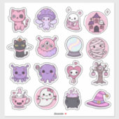 Kawaii Mystical Haunts Sticker Pack  シール (シート)