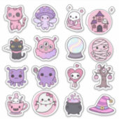 Kawaii Mystical Haunts Sticker Pack  シール (正面)