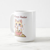 Kawaii Neko Ramen Master Cute Cat Food Chef コーヒーマグカップ (正面左)