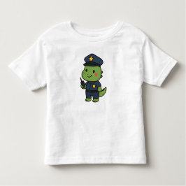 Kawaii Officer Dinosaur – Cute Dino Jobs トドラーTシャツ