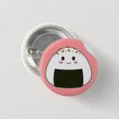 kawaii_onigiri_rice_ball_with_toppings_sticker-p21 缶バッジ (正面&裏面)