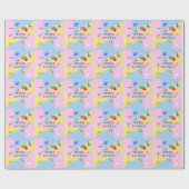 KAWAII　Origami Creatures & Katakana Typography  ラッピングペーパー (フラット)