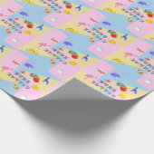 KAWAII　Origami Creatures & Katakana Typography  ラッピングペーパー (角)