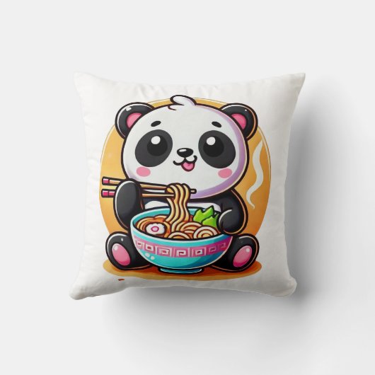 Kawaii Panda Ramen クッション (裏面)