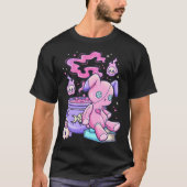 Kawaii Pastel Goth Cute Creepy Witchy Bear Shirt Tシャツ (正面)