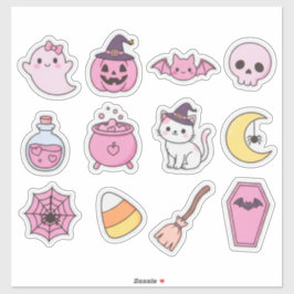 Kawaii Pastel Halloween Magic Sticker Pack シール