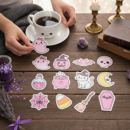 Kawaii Pastel Halloween Magic Sticker Pack シール