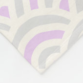 Kawaii Pastel Japanese Seigaiha Pattern フリースブランケット (角)
